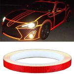 Bande réfléchissante, rouge - - autocollant voiture stickers rouge 2 cm / 8 m Bande réfléchissante, rouge - - autocollant voiture stickers rouge 2 cm / 8 m
