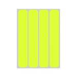 Bandes r�fl�chissantes - universelles - jaunes fluo - 25 x 150 mm - 4 pi�ces - haute r�ponse lumineuse ...