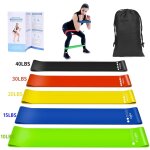 Bandes de rsistance elastiques et tubes d'exercice fitness, [lot de 5] bande de rsistance elastique ...