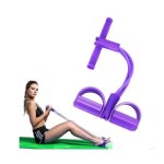 Bande de r�sistance, rameur elastique a abdominaux avec repose - pieds exercice de fitness et yoga, appareils ...