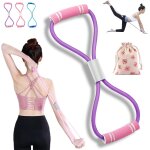 Bande de résistance saludea, bande de résistance en forme de 8 avec poignées, sangle de fitness extensible ... Bande de résistance saludea, bande de résistance en forme de 8 avec poignées, sangle de fitness extensible ...