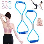 Bande de résistance saludea, bande de résistance en forme de 8 avec poignées, sangle de fitness extensible ... Bande de résistance saludea, bande de résistance en forme de 8 avec poignées, sangle de fitness extensible ...