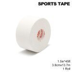 Bande de sport blanche, 1. 3 - 5cm x 13. 7m, bandage athltique pour entraneurs, fitness, premiers secours, ...
