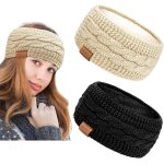 Bandeau cheveux femme hiver, 2 pièces tricot cache oreille femme doublure polaire bandeaux mode pour ... Bandeau cheveux femme hiver, 2 pièces tricot cache oreille femme doublure polaire bandeaux mode pour ...