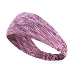 Bandeaux elastiques ray�s pour femmes et filles, en coton, large, pour le sport, la course a pied, le ...