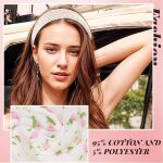 Bandeau femme, lot de 8 pices avec des designs floraux et unis, bandeaux confortables et antidrapants ...