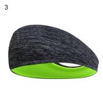 Bandeau de sport a rayures de couleur unie pour le yoga, plusieurs m�thodes de port, respirant, doux, ...