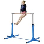 Barre fixe de gymnastique enfant - barre de gymnastique hauteur r�glable 13 niveaux 92 a 150 cm - acier ...