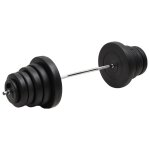 Barre d'halt�res avec plaques 90 kg vidaxl vidaxl