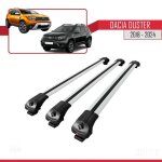 Barres de toit - ace - 1 - dacia duster 2 - aluminium gris - m�canisme de verrouillage - charge 300kg ...
