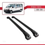 Barres de toit - ace - 1 - renault trafic 2001 - 2014 - aluminium - noir - charge utile < 300 kg