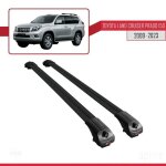 Barres de toit - ace - 1 - toyota land cruiser prado (j150) - aluminium - noir - charge utile < 300 kg ...