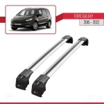 Barres de toit - ace - 2 - compatible ford galaxy 2016 - 2023 - aluminium - gris - charge < 300 kg