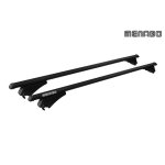 Barres de toit aluminium noir pour opel grandland x d�s 2017 - avec barres longitudinales