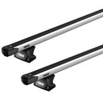 Barres de toit audi q7 (01 / 06 - 06 / 15) thule slidebar alu - thule