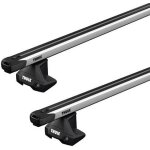 Barres de toit fiat punto evo 5 portes (2009 - ) thule slidebar alu - thule