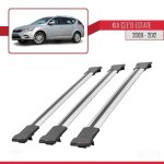 Barres de toit - fly - kia ceed sportswagon - 3 barres - aluminium - gris