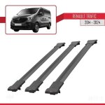 Compatible avec renault trafic 3 (x82) 2015 - 2026 fly model barres de toit railing porte - bagages de ...