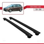 Barres de toit - ford - grand c - max - basic mod�le - noir - aluminium - charge < 300kg