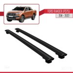 Barres de toit - ford - ranger 2011 - basic mod�le - aluminium - noir - charge < 300 kg
