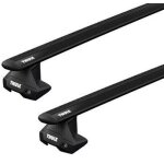 Barres de toit honda civic berline 4 portes (01 / 12 - 08 / 15) thule wingbar evo black alu - thule