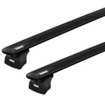 Barres de toit peugeot boxer (06 / 06 - ) thule wingbar evo black alu - thule