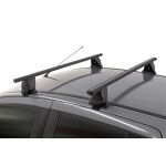 Barres de toit profiles aluminium noir pour audi a3 berline avec coffre - 4 portes - ds 2013