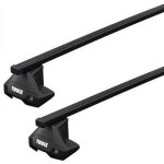 Barres de toit toyota corolla verso type r1 (06 / 04 - 04 / 09) thule squarebar acier - thule