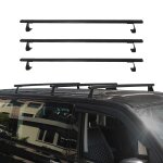 Barres de toit transversales pour nissan nv200 2010 - 2025 aluminium noir 3pcs