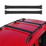 Barres de toit transversales pour toyota verso 2009 - 2018 aluminium noir