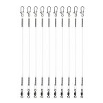 Bas de ligne en fluorocarbone avec emerillons transparent 30 cm réf. : 2634 Bas de ligne en fluorocarbone avec emerillons transparent 30 cm réf. : 2634