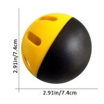 Baseballs d'entraînement en plastique pour iksoftball, flux d'air creux, frappe légère en intérieur et ... Baseballs d'entraînement en plastique pour iksoftball, flux d'air creux, frappe légère en intérieur et ...