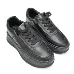 Baskets femme, a plateforme, ps157, noir 38 eu