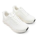 Baskets femme, en textile, ps033, blanc 39 eu