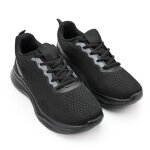 Baskets femme, en textile, ps036, noir 36 eu