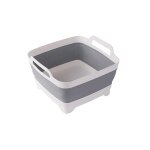Bassin pliable, evier pliable avec bouchon de vidange et poignes de transport, grande capacit de 9 ...