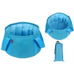 Bassin pliable portable pour voyage, camping, seau de p�che, bain de pieds, panier de lavage, spa