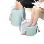 Bassin pliable pour voyage, pour camping, seau pour pche, bain de pieds, lavage des pieds, style spa ...