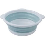 Bassine de lavage ronde pliable et portable, lavabo pliable en silicone avec trou de suspension, lavabo ...