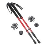Btons de marche vendus a la paire guidetti nature hike rouge rouge