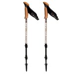 Btons de marche vendus a la paire guidetti st jacques de compostelle beige