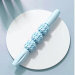 Bton de massage de yoga avec dents de loup, rouleau de relaxation musculaire du mollet fin - type 3 ...