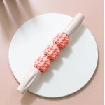 Bton de massage de yoga avec dents de loup, rouleau de relaxation musculaire du mollet fin - type 3 ...