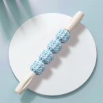 Bton de massage de yoga avec dents de loup, rouleau de relaxation musculaire du mollet fin - type 4 ...