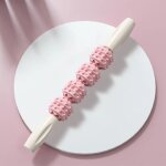 Bton de massage de yoga avec dents de loup, rouleau de relaxation musculaire du mollet fin - type 4 ...