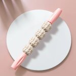 Bton de massage de yoga avec dents de loup, rouleau de relaxation musculaire du mollet fin - type 4 ...