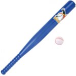 Batte de baseball 53cm plastique + balle pour initiation enfant adolescent