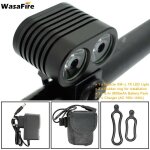 Avec batterie 9600mah - mini feu avant de vlo 5000lm 2 avec batterie rechargeable 18650, lampe torche ...