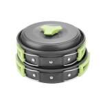 Batterie de cuisine de camping portable 8 pièces pour 1 a 2 personnes ¿ casseroles, poêles et ustensiles ... Batterie de cuisine de camping portable 8 pièces pour 1 a 2 personnes ¿ casseroles, poêles et ustensiles ...