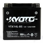 Batterie kyoto pour moto harley davidson 1200 xr frst 2008 a 2010 ytx14l - bs / 12v 12ah neuf